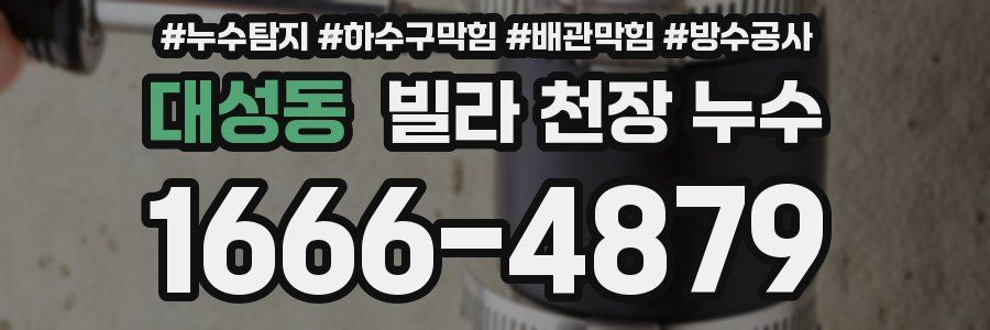 대성동 빌라 천장 누수
