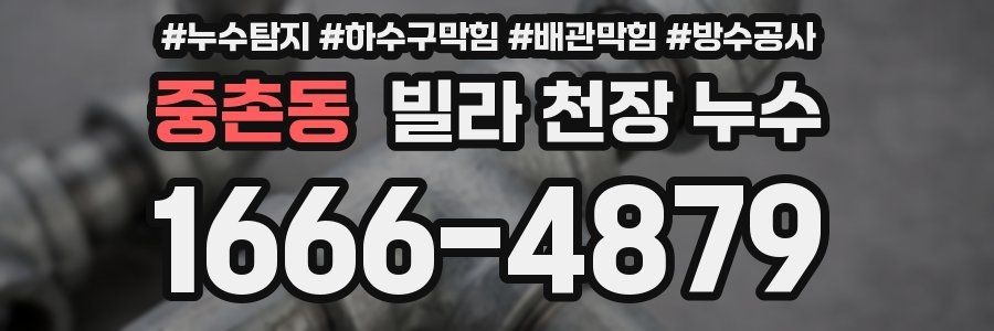 중촌동 빌라 천장 누수