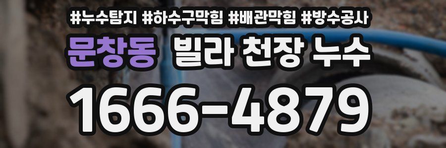 문창동 빌라 천장 누수