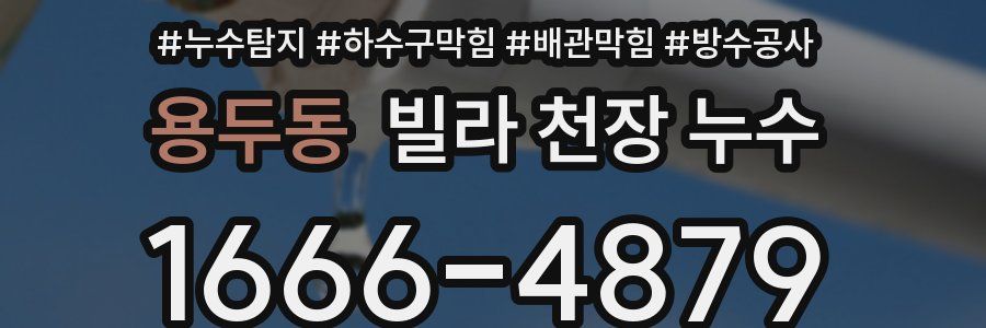 용두동 빌라 천장 누수