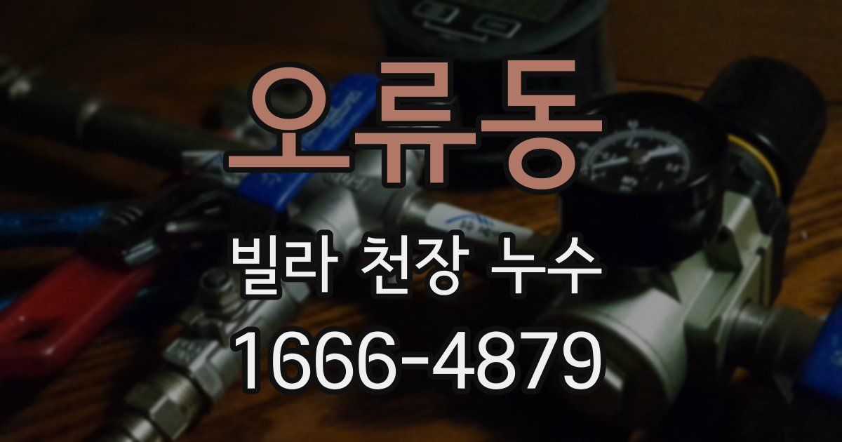 오류동 빌라 천장 누수