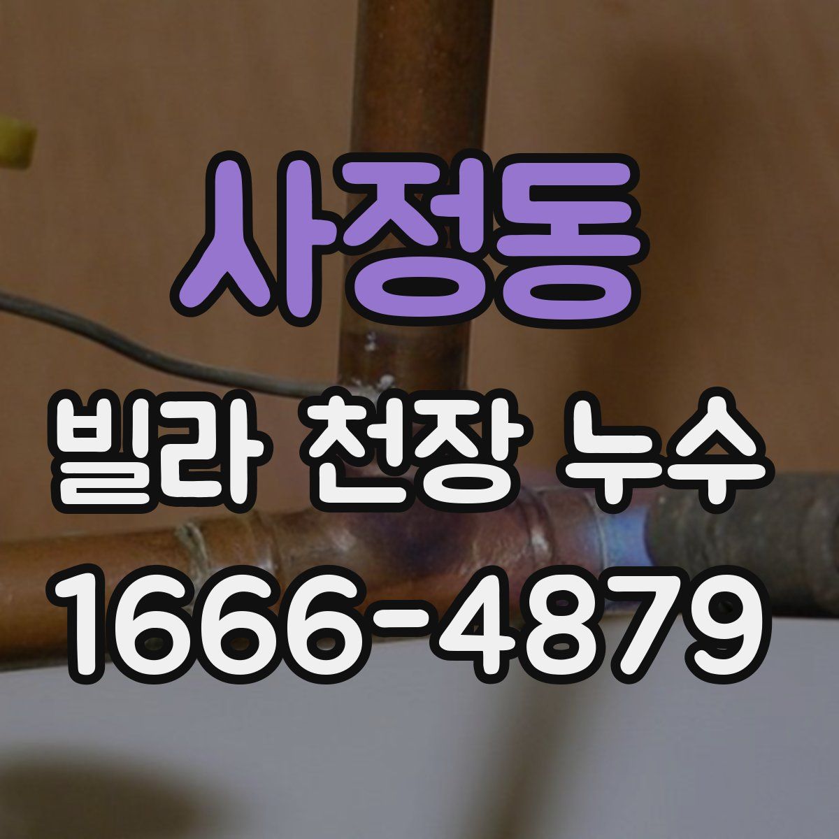 사정동 빌라 천장 누수