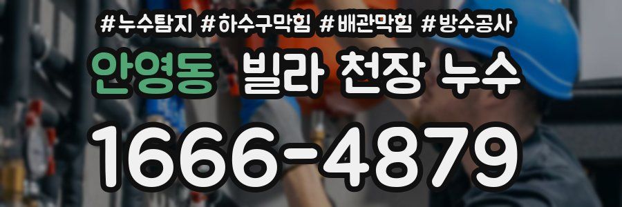 안영동 빌라 천장 누수