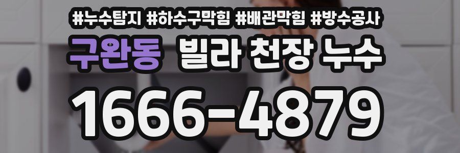 구완동 빌라 천장 누수