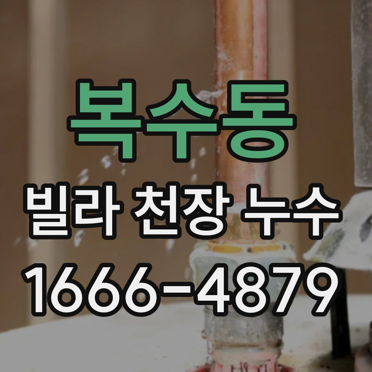복수동 빌라 천장 누수
