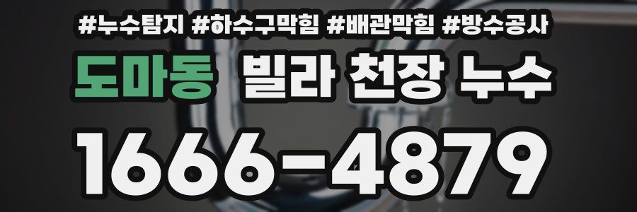 도마동 빌라 천장 누수