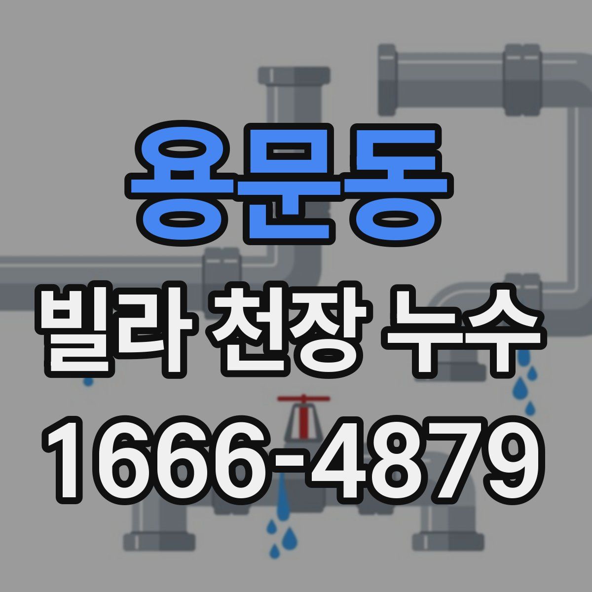 용문동 빌라 천장 누수