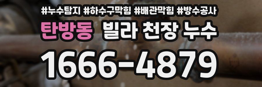 탄방동 빌라 천장 누수