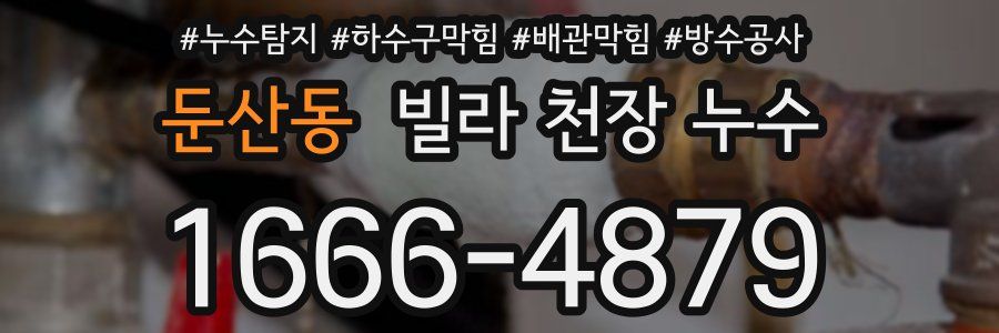 둔산동 빌라 천장 누수