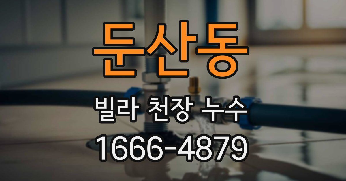 둔산동 빌라 천장 누수