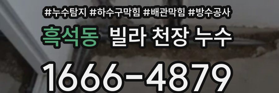 흑석동 빌라 천장 누수