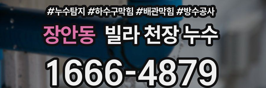장안동 빌라 천장 누수