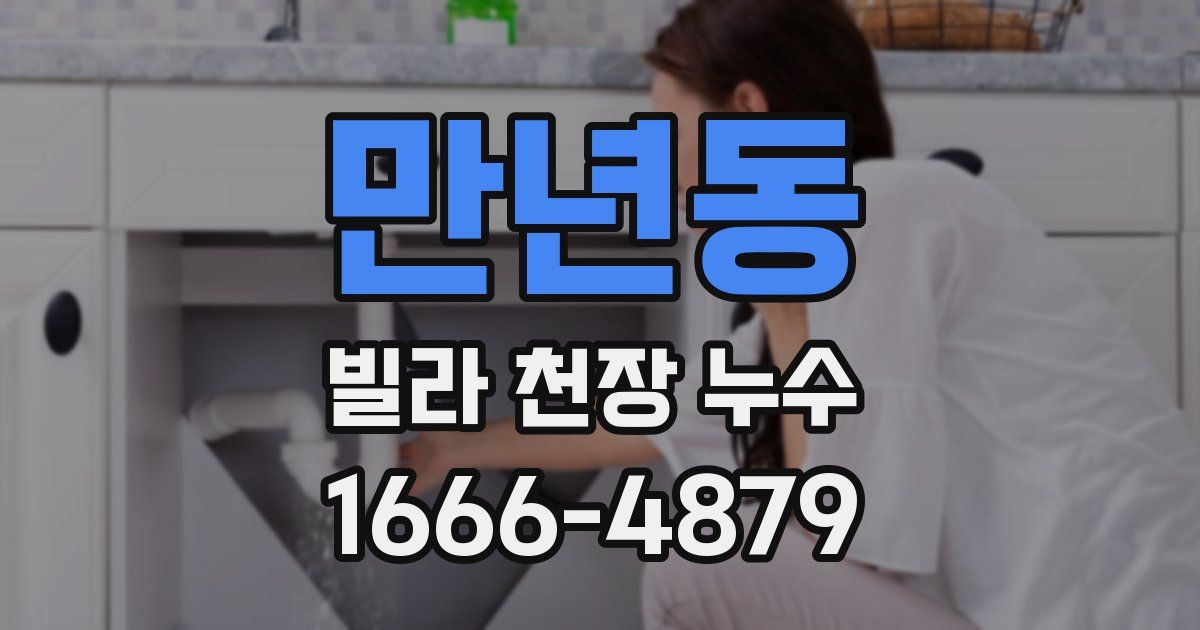 만년동 빌라 천장 누수