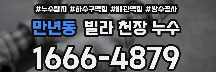 만년동 빌라 천장 누수