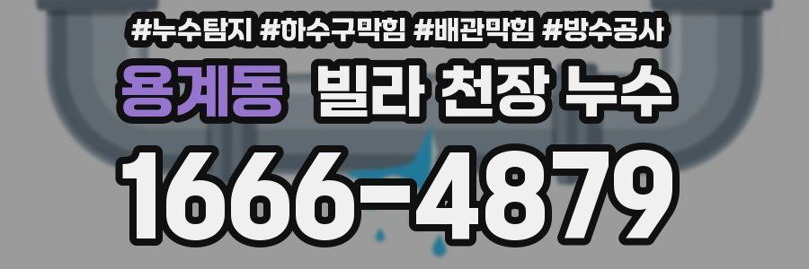 용계동 빌라 천장 누수