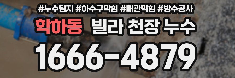 학하동 빌라 천장 누수