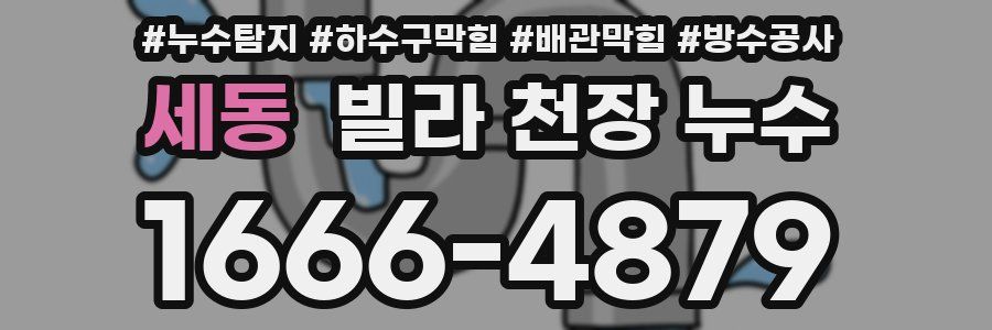 세동 빌라 천장 누수