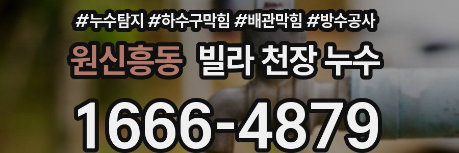 원신흥동 빌라 천장 누수