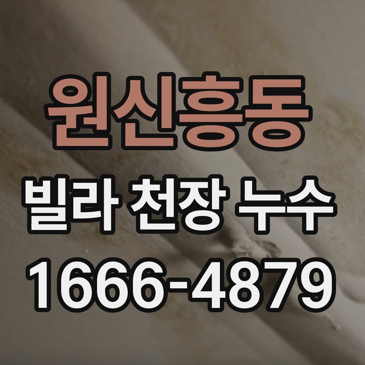 원신흥동 빌라 천장 누수