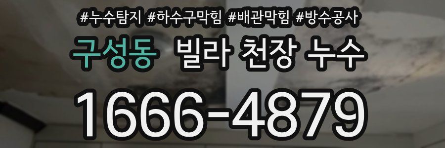 구성동 빌라 천장 누수
