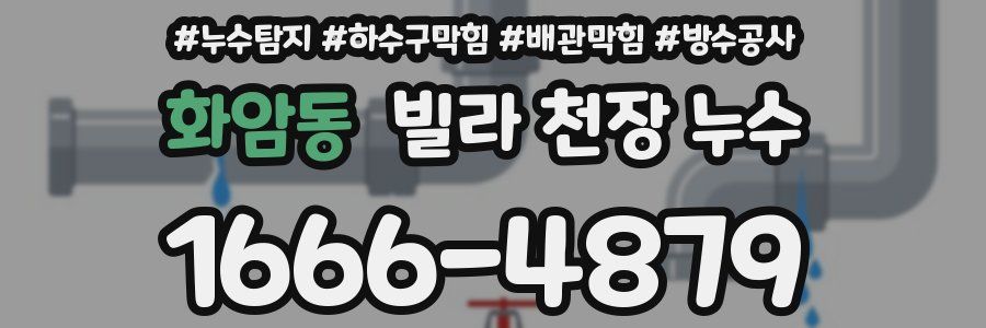 화암동 빌라 천장 누수