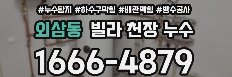외삼동 빌라 천장 누수
