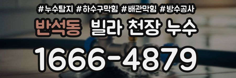 반석동 빌라 천장 누수