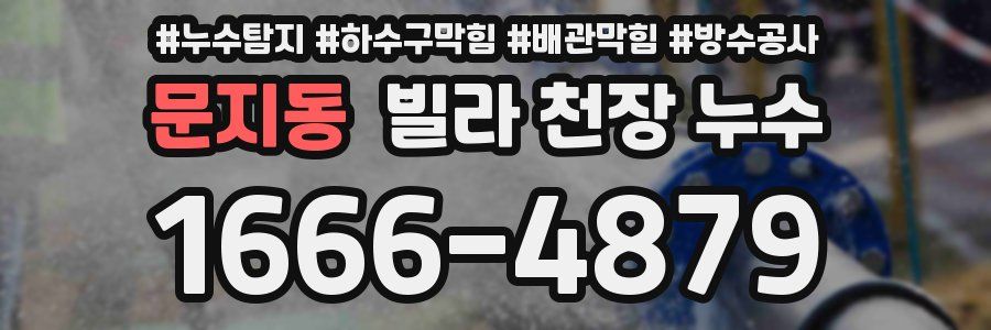 문지동 빌라 천장 누수