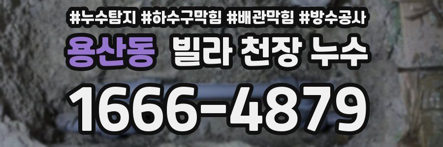 용산동 빌라 천장 누수