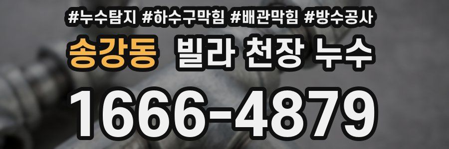 송강동 빌라 천장 누수