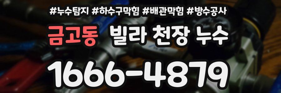 금고동 빌라 천장 누수