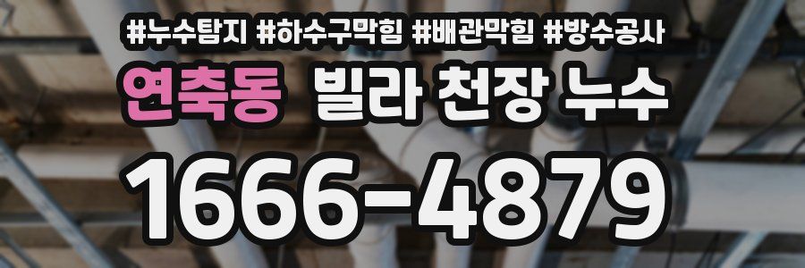 연축동 빌라 천장 누수