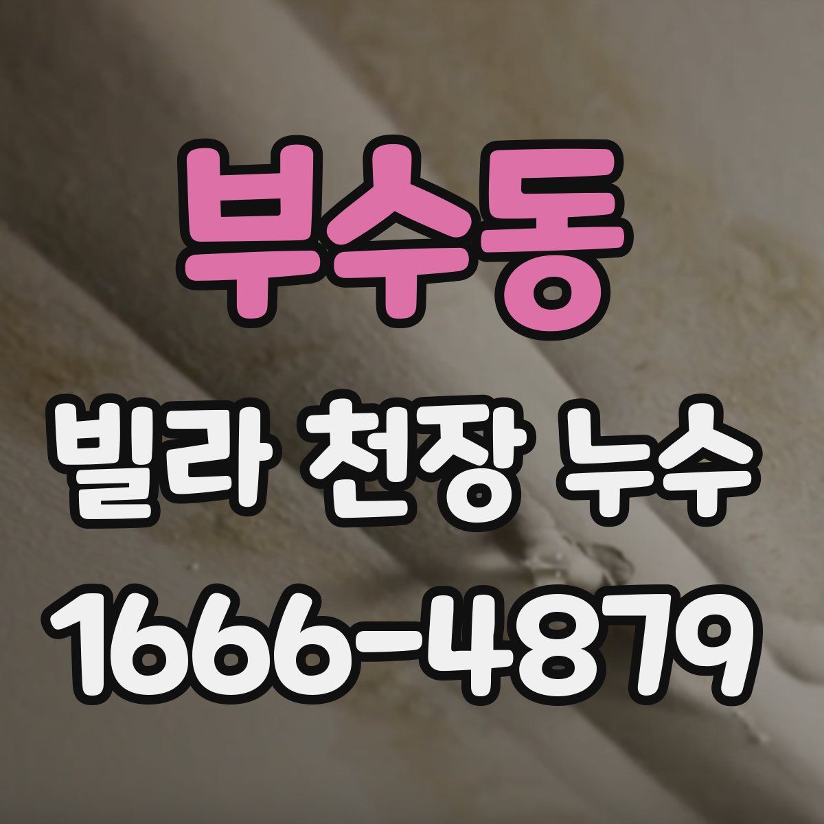 부수동 빌라 천장 누수