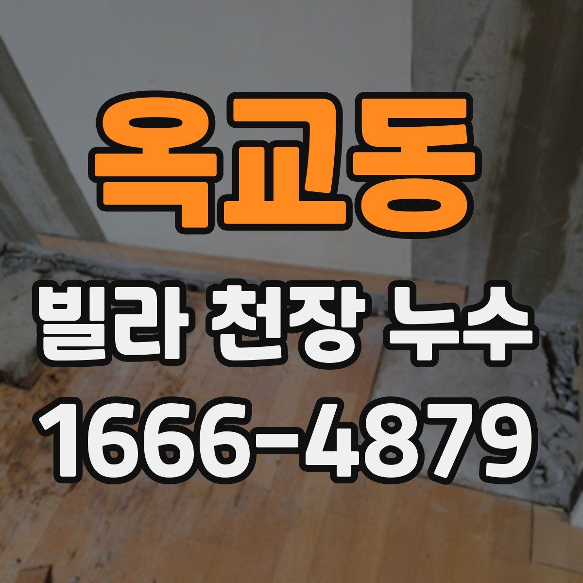 옥교동 빌라 천장 누수