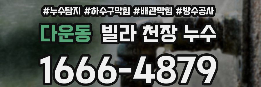 다운동 빌라 천장 누수