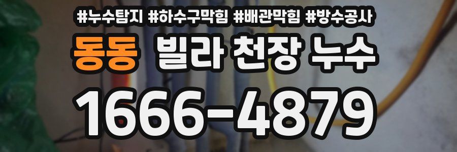 동동 빌라 천장 누수