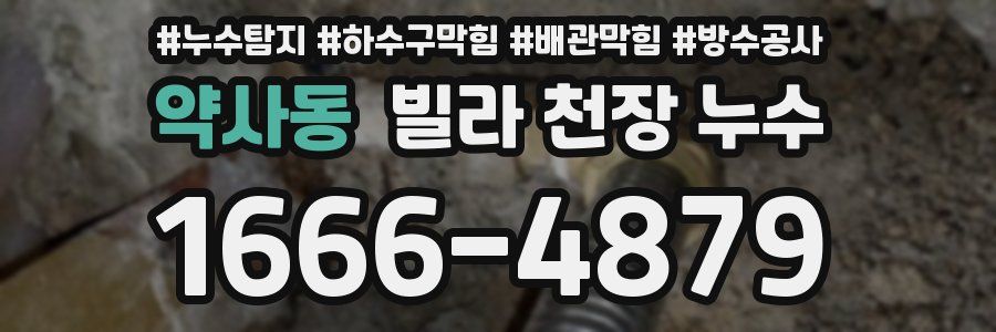 약사동 빌라 천장 누수
