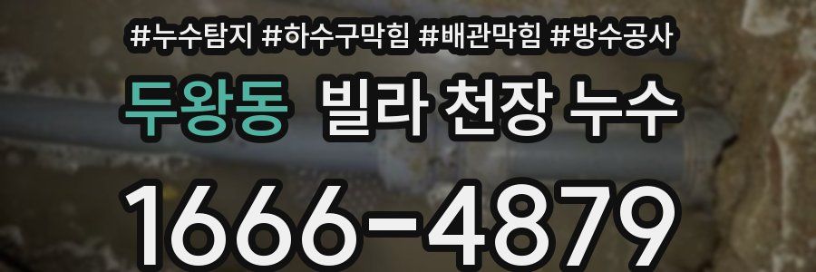 두왕동 빌라 천장 누수