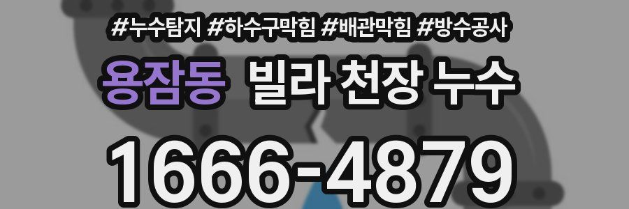 용잠동 빌라 천장 누수
