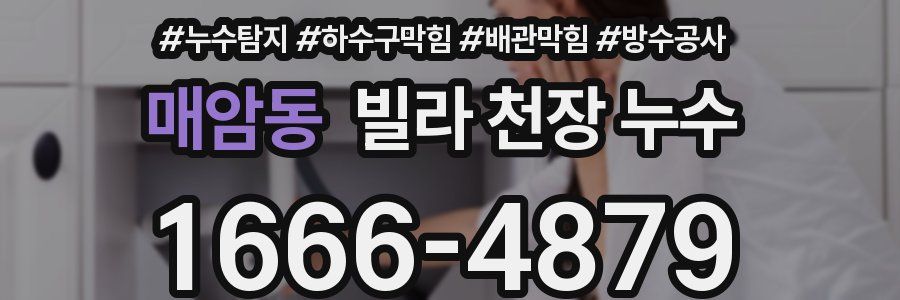 매암동 빌라 천장 누수