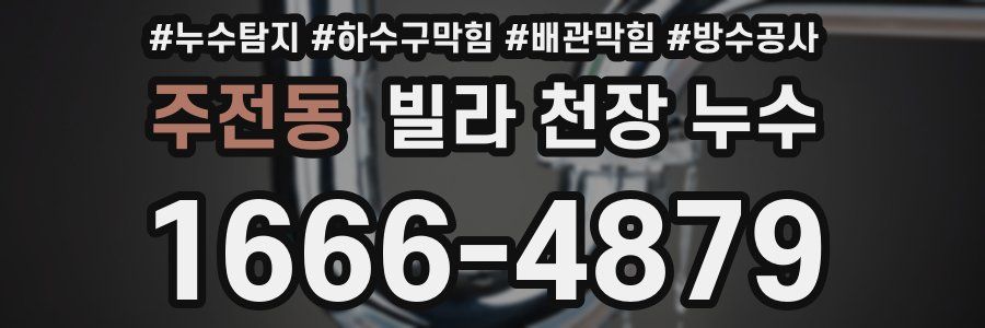 주전동 빌라 천장 누수