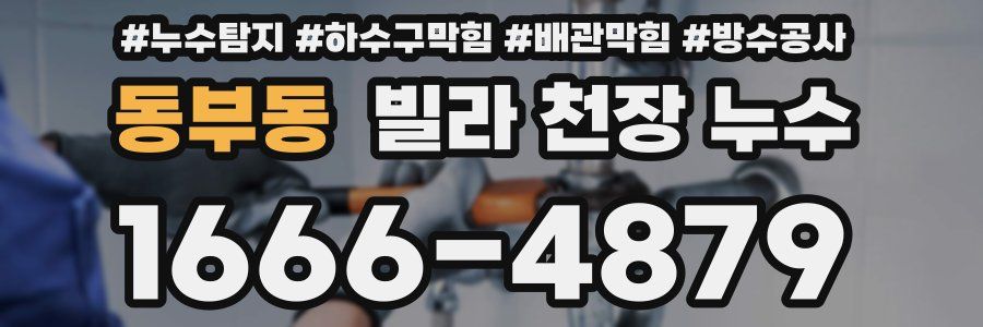 동부동 빌라 천장 누수