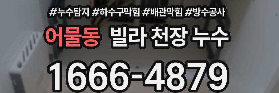 어물동 빌라 천장 누수