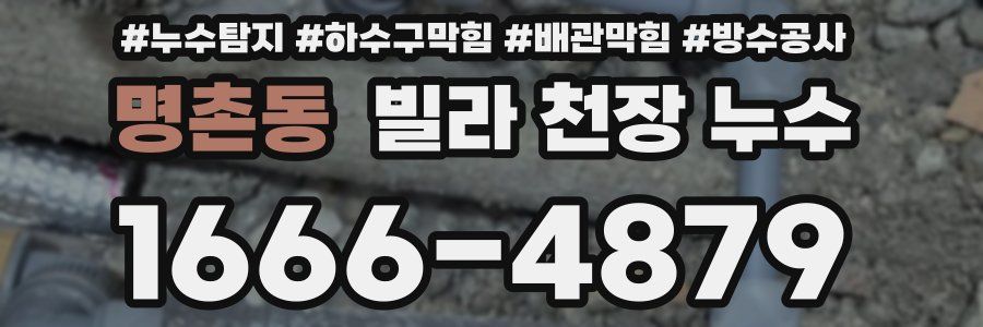 명촌동 빌라 천장 누수
