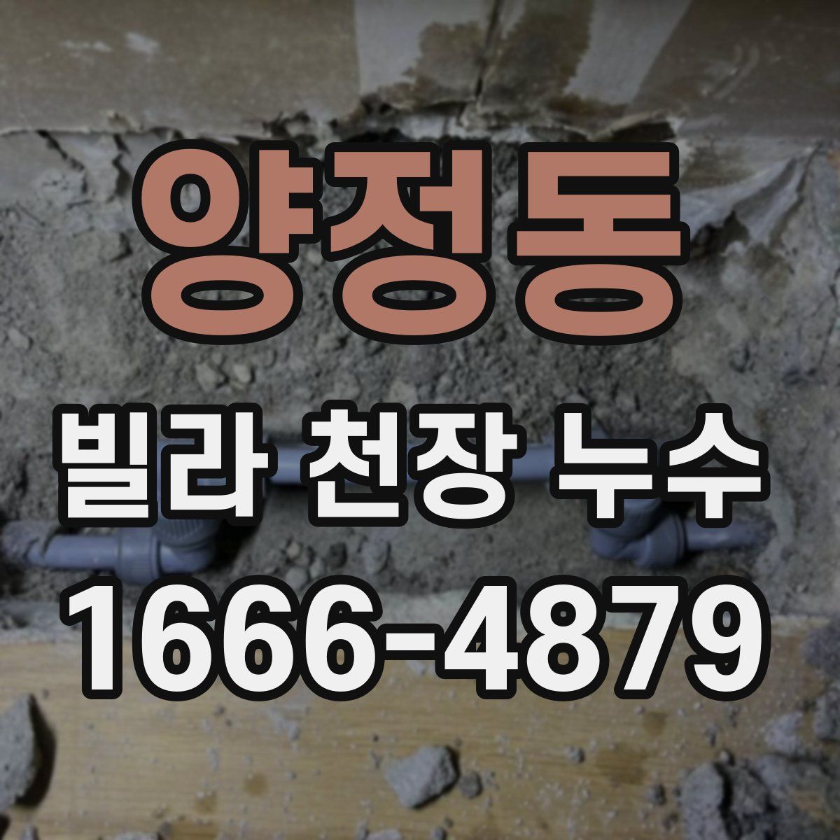 양정동 빌라 천장 누수