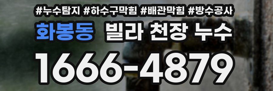 화봉동 빌라 천장 누수