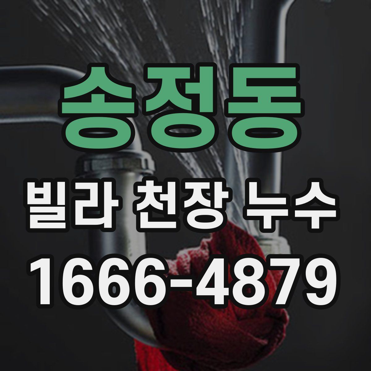 송정동 빌라 천장 누수