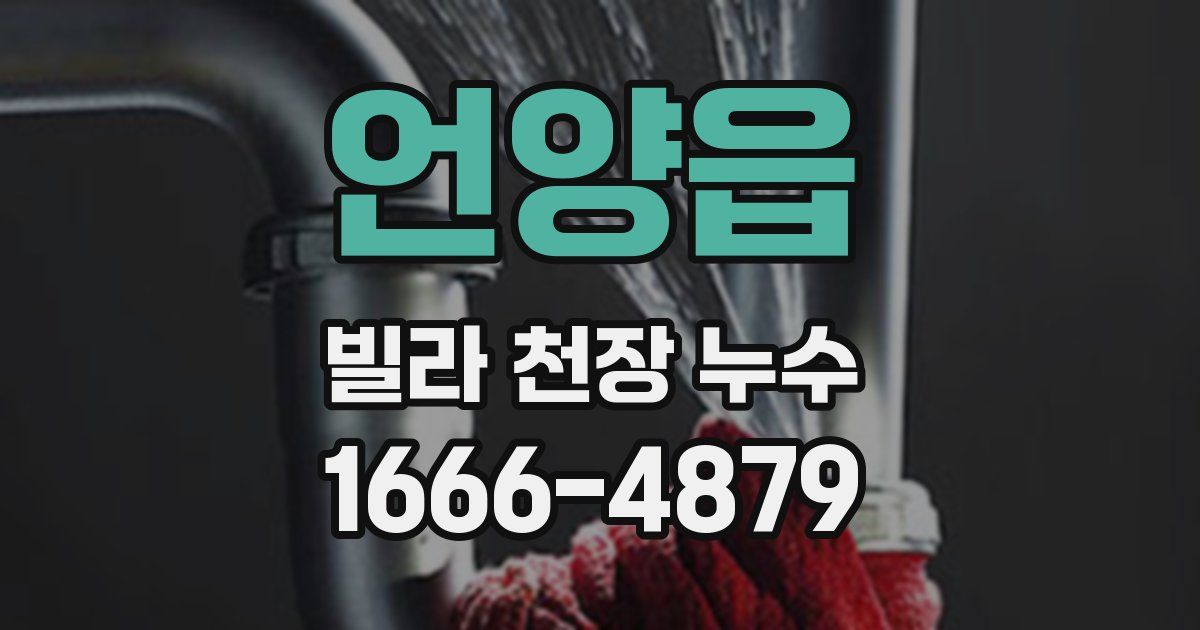 언양읍 빌라 천장 누수