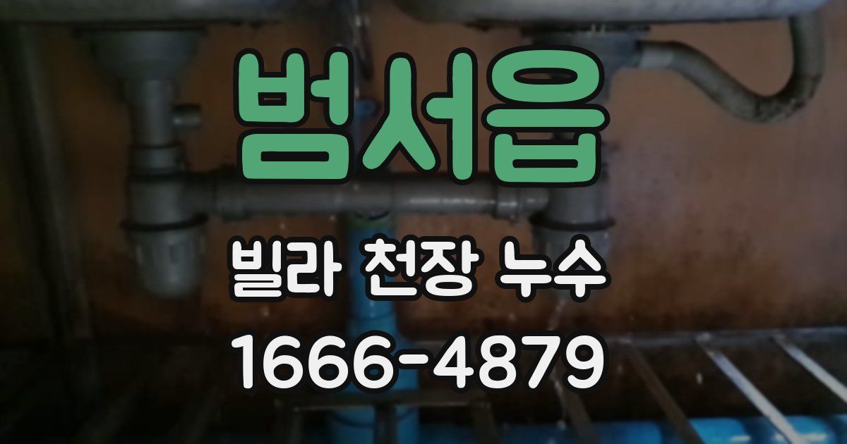 범서읍 빌라 천장 누수