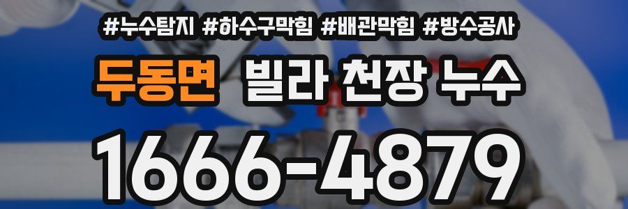 두동면 빌라 천장 누수